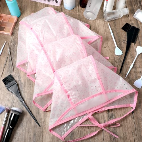 Bewudy 12 Pcs 4 Sets of Highlighting Caps with Hooks, Hair Coloring Frosting Dye Kit for Salon Hairdressing (Pink)
