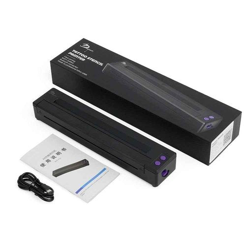 Rayyl Tattoo Stencil Printer Machine - Thermal Tattoo Printer Machine Kit Portable Tattoo Stencil Transfer Copier Printer for Tattooing Compatible with iOS&Android Smartphone &PC