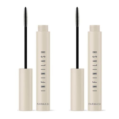 FARMASi Mascara Infinilash, Ultra Black Finish, Weightless length Makeup, Twin-Vortex Design Brush, Volumizing Lash Mascara, No Clumping, Pack of 2