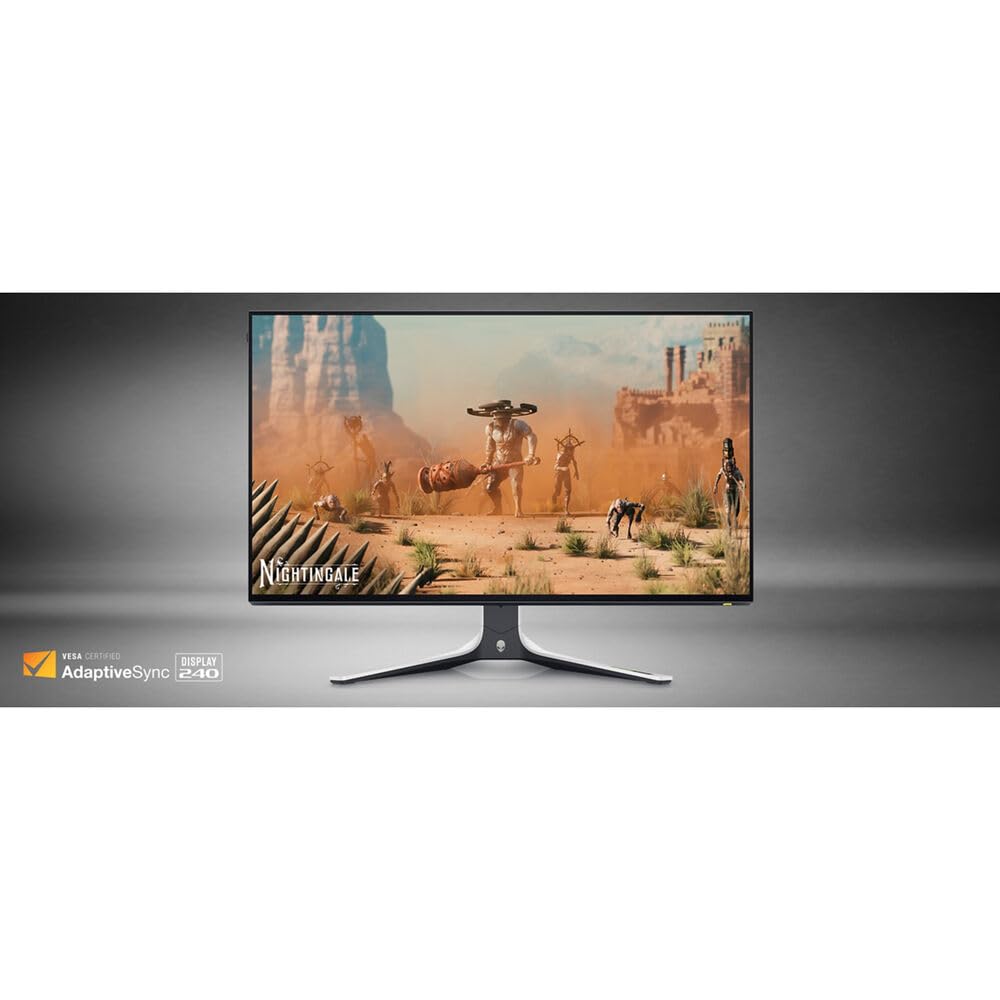Alienware AW2723DF 27" 1440p 280Hz Gaming Monitor (Lunar Light) (AW2723DF) + USB Printer Cable + HDMI Cable + Cleaning Kit