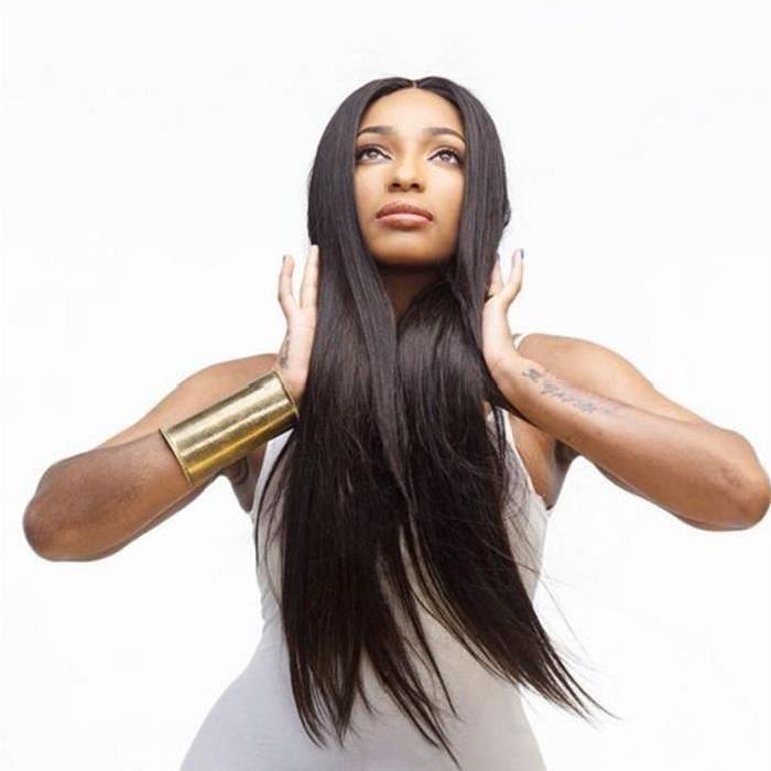 Black Anime Cosplay Wig with Long Bangs