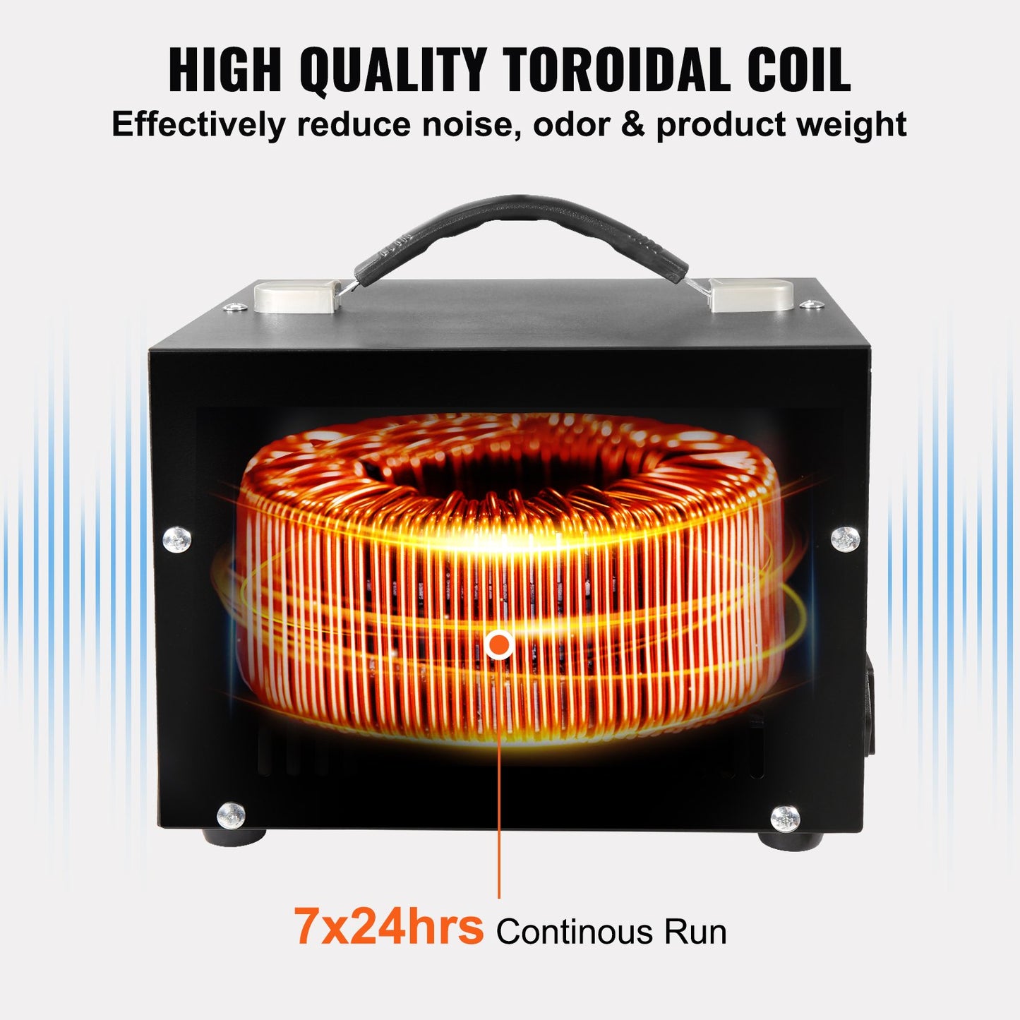2000W Voltage Converter Transformer - Step Up/Down Power Supply with US & EU Outlets, USB Port