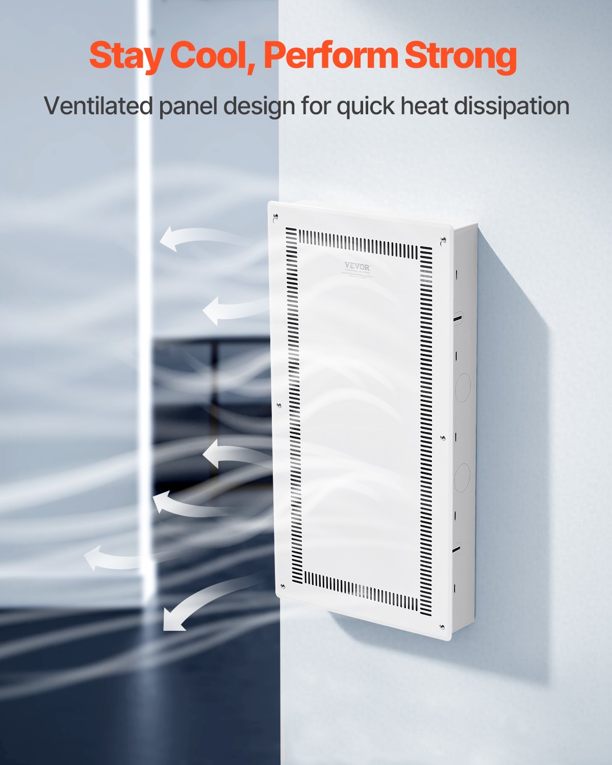 28-Inch Recessed Wall Media Enclosure with Cover for Home Entertainment