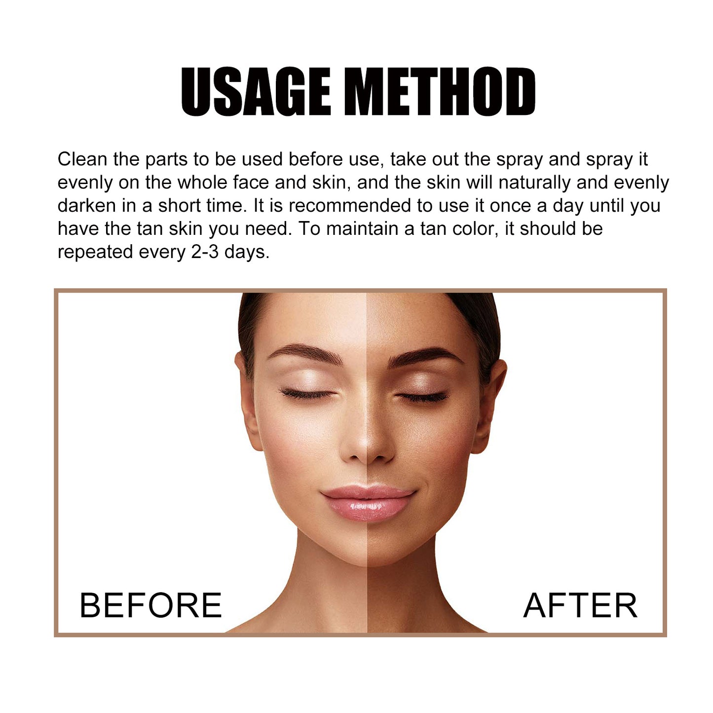 Self-Tanning Spray - 100ml Moisturizing Bronze Skin Bronzer
