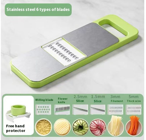 Multi-Function Vegetable Chopper with Stainless Steel Cutter and Storage