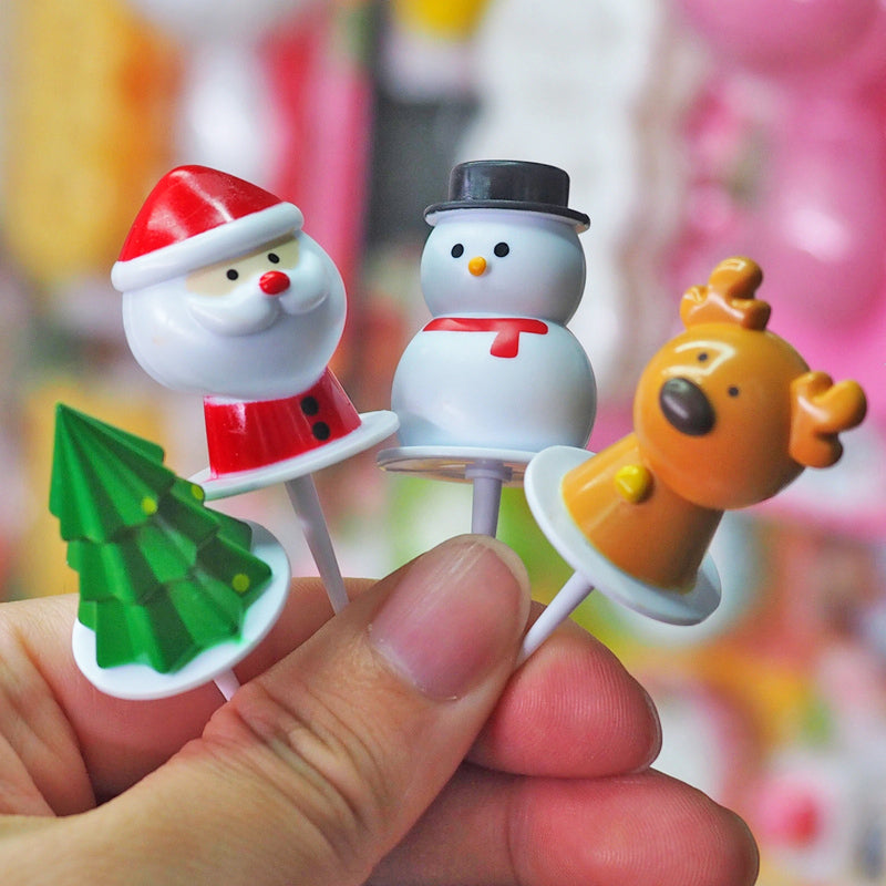 Children's Fruit-Shaped Bento Fork Set - Cute Animal & Character Styles