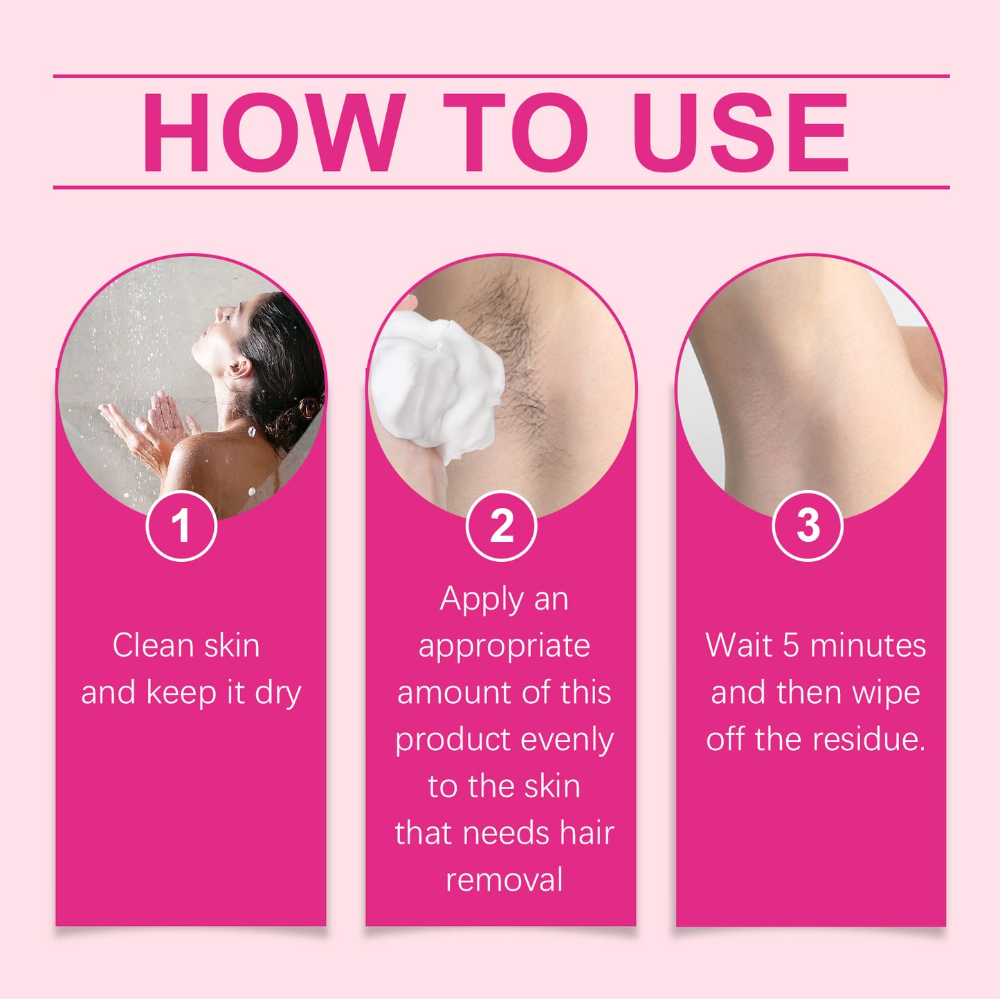 Gentle Hair Removal Mousse - Soothing Body Hair Remover Foam for Sensitive Skin