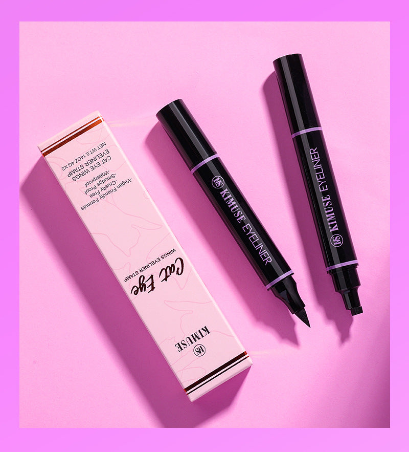 Double Head Eyeliner Set - Black, Dark Brown, White Makeup Tool for Eye Definition