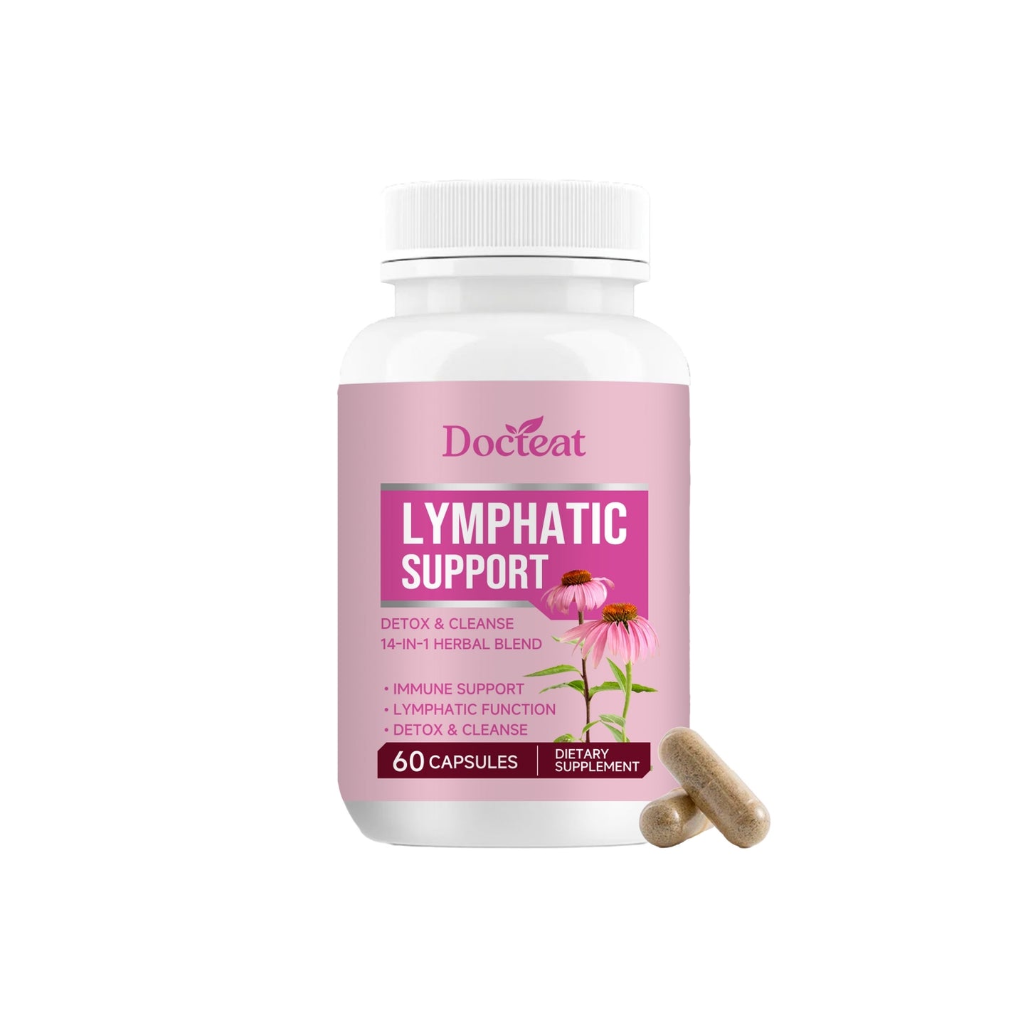 Herbal Immune Support Supplement - 60 Capsules for Health & Wellness