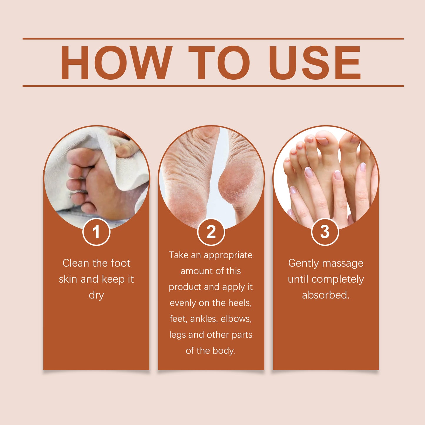 Foot Moisturizing Cream with Coconut & Avocado Oil for Dry Chapped Skin