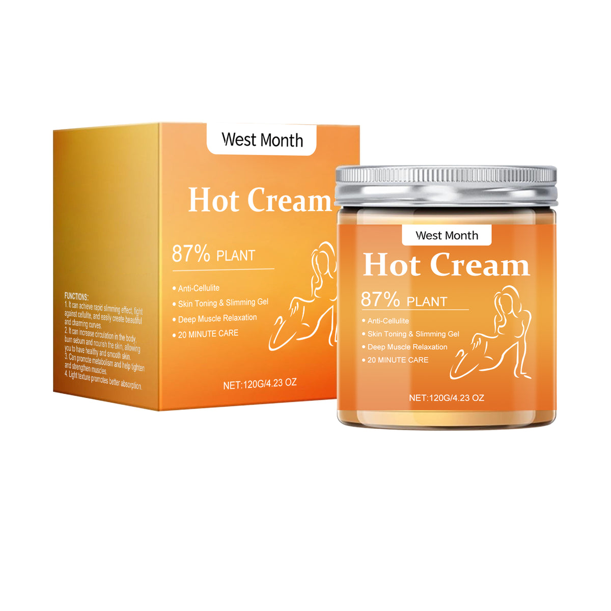 Firming Body Cream 120g - Moisturizing Massage Care