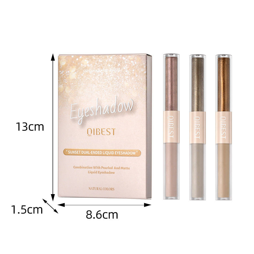 Liquid & Glittering Eye Shadow Palette - 6 Colors, Matte & Shimmer Finish