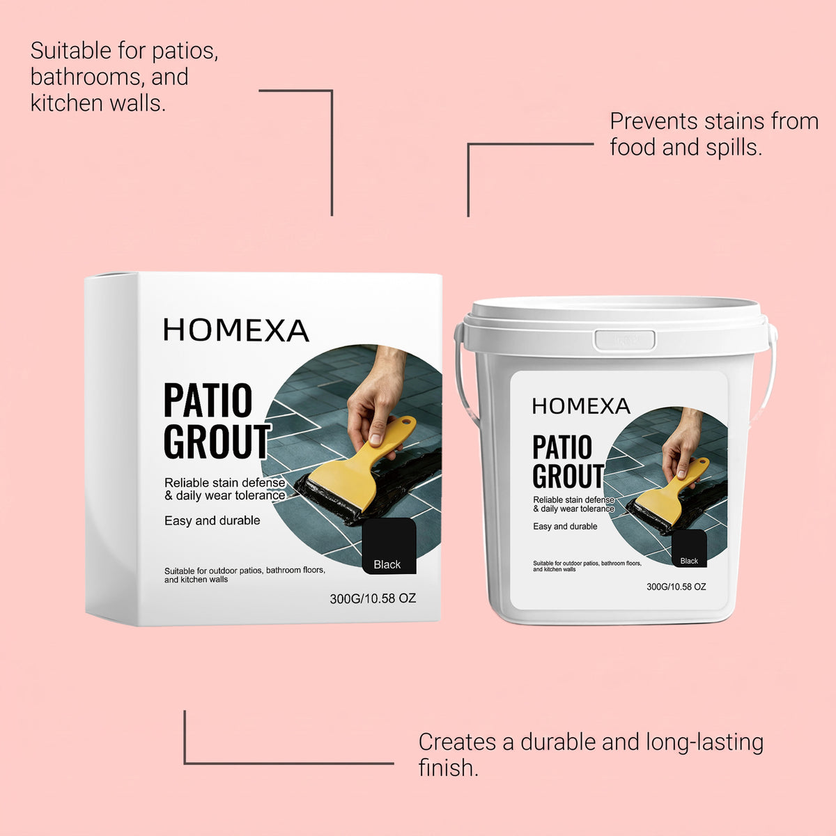 Waterproof Ceramic Tile Grout Sealer for Household Gaps - 300g