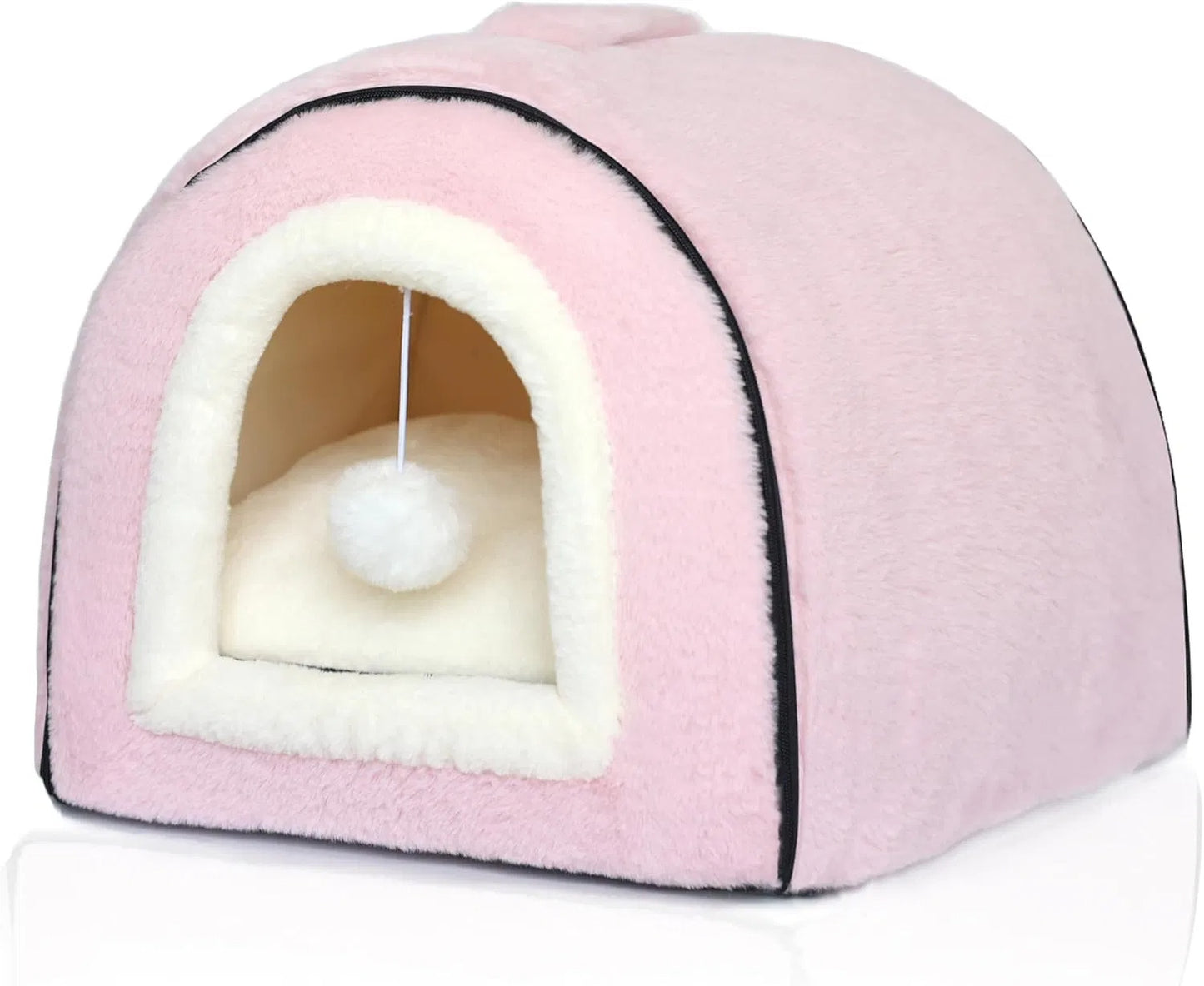 Foldable Indoor Cat Bed with Anti-Slip Water-Resistant Bottom - Cozy Pet House
