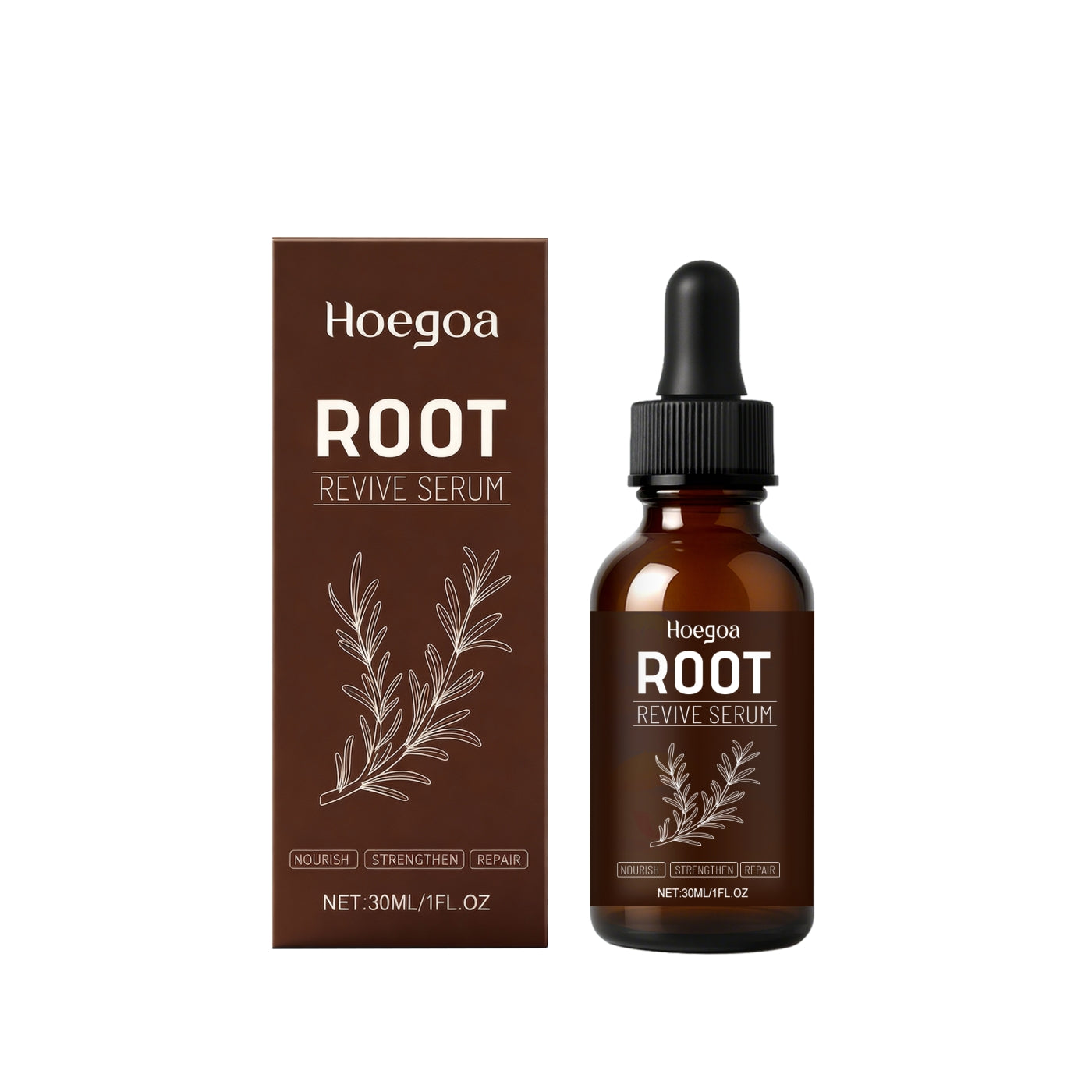 Root Revive Hair Serum with Ginger & Rosemary Oil - 30ml Hair Growth Treatment