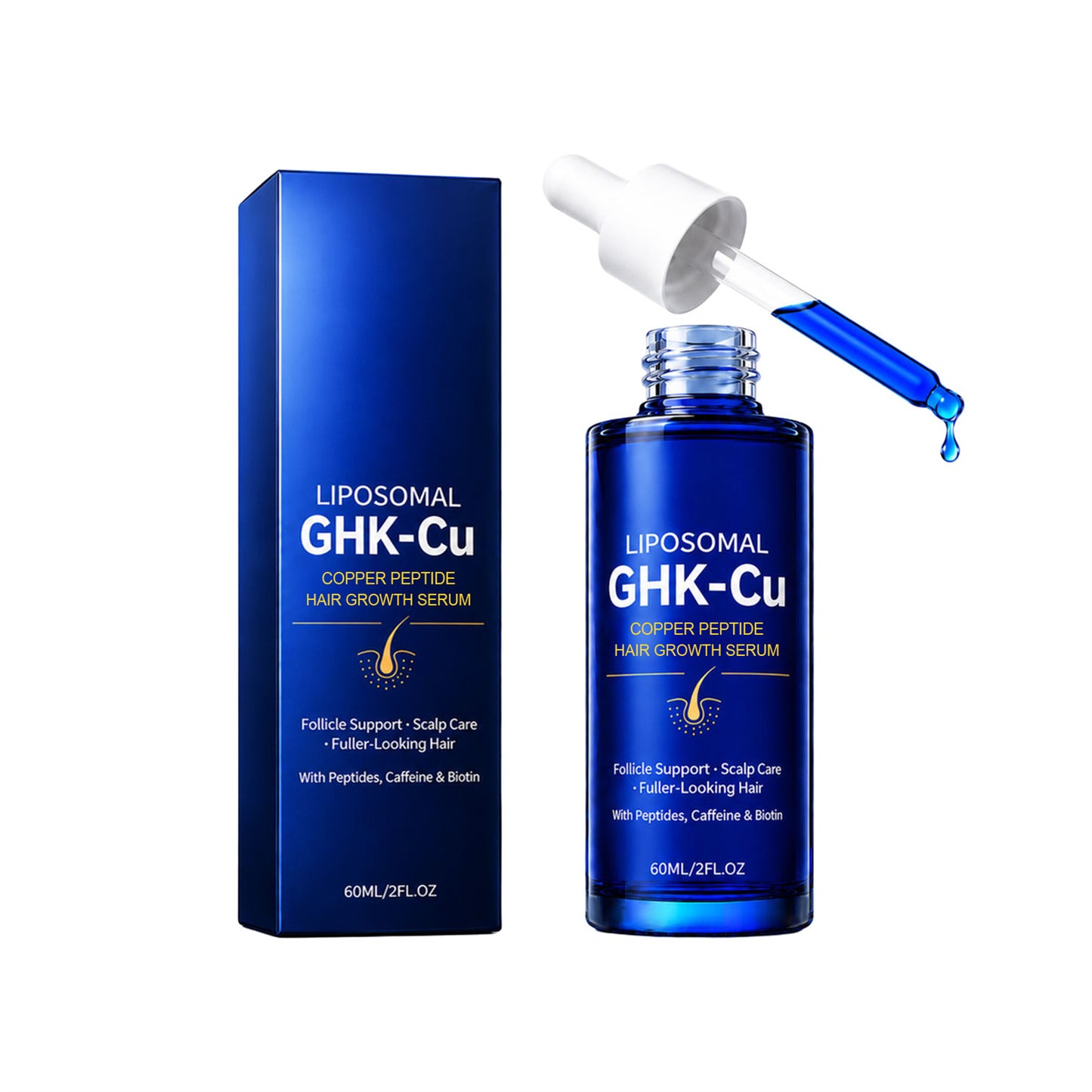 Hair Growth Serum - 60ml Hair Treatment for Thicker Hair & Hair Loss Prevention