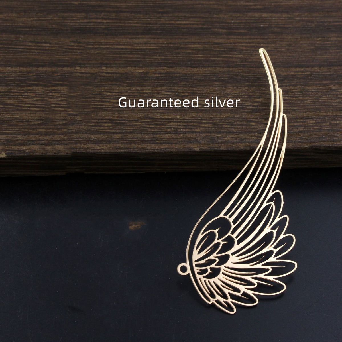 Copper Wing Flower Pendant Jewelry Accessory Gold Silver