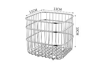 Stainless Steel Kitchen Storage Basket - Draining Fruit & Storage Organizer