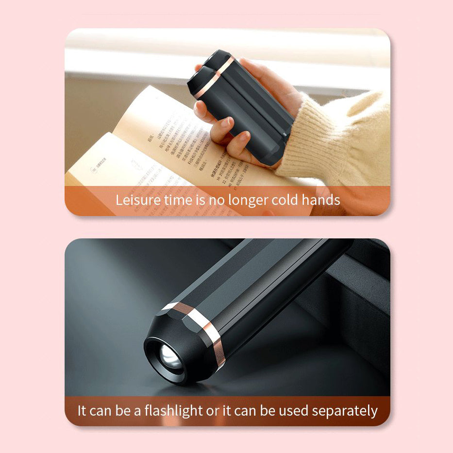 Portable Hand Warmers Powerbank 2 Pack with Flashlight and Magnetic Cover for Camping Hiking Hunting