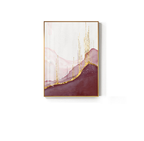 Abstract Purple Canvas Wall Art for Living Room - Modern Home Decor