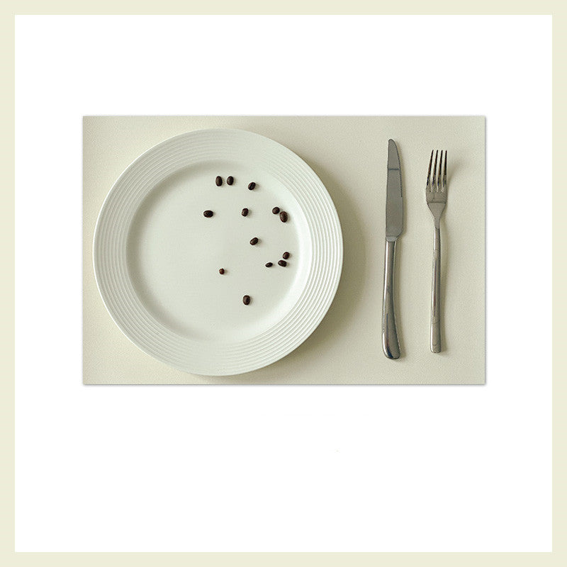 Waterproof Anti-Scald Leather Placemat for Nordic & Western Food
