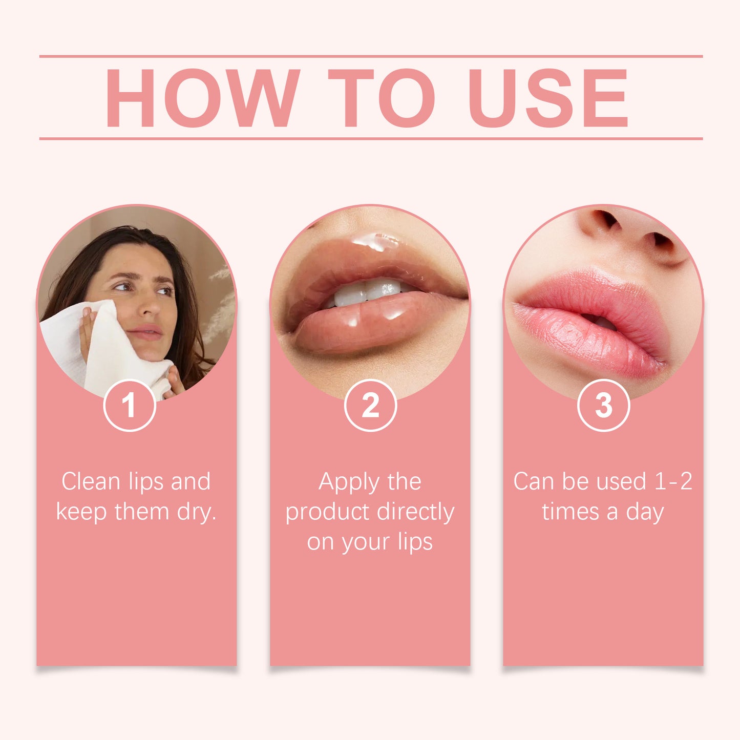 Peach Moisturizing Lip Cream - Hydrating Repair Treatment for Dry Lips