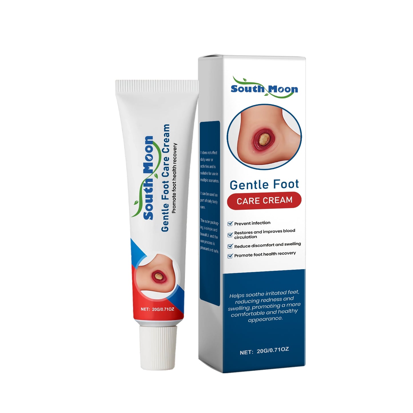 Foot Care Cream for Diabetes Wounds 20g Skin Healing Balm