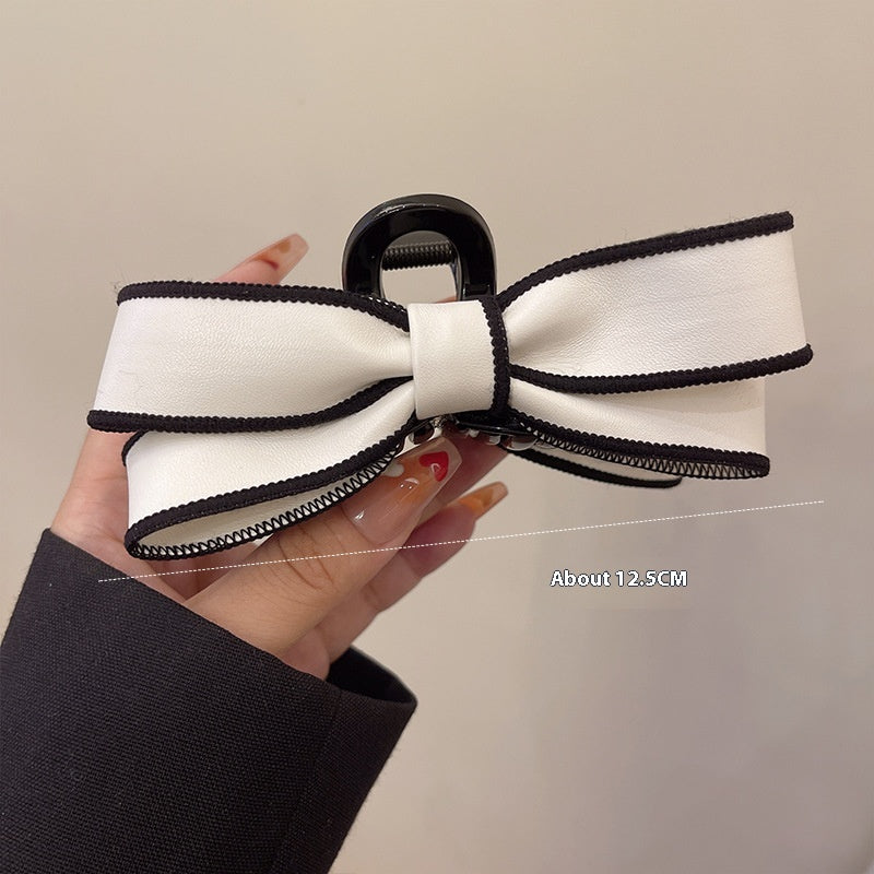 French Elegant Bow Claw Clip for Women – Korean Style