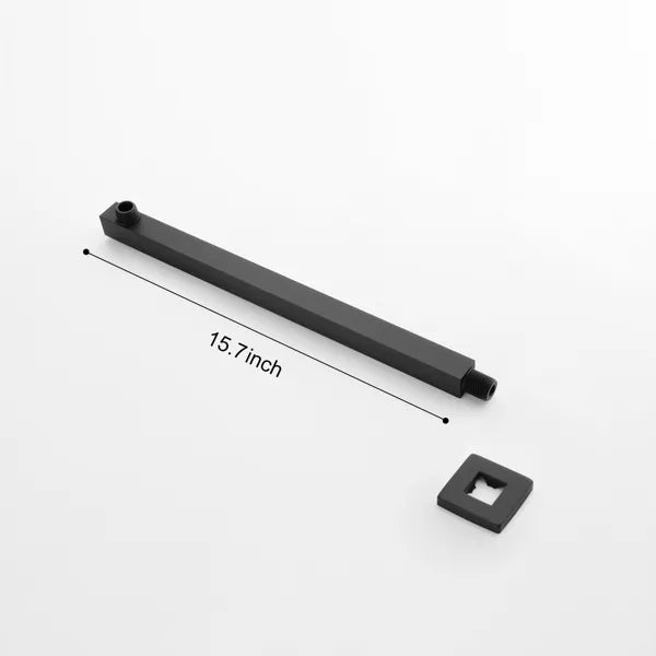 Rain Shower Head Arm with Flange - Wall Mount Shower Extension 1/2 NPT
