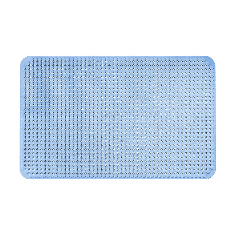 Anti-Slip Shower Floor Mat 35x71cm for Bathroom Safety - Light Rose