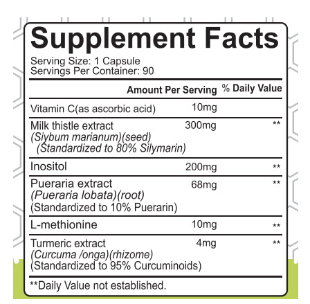 Dietary Fiber Milk Thistle Capsules - Digestive Health Support
