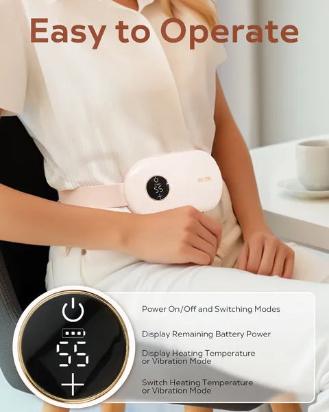 Portable Heating Pad with 3 Heat Settings - USB Rechargeable