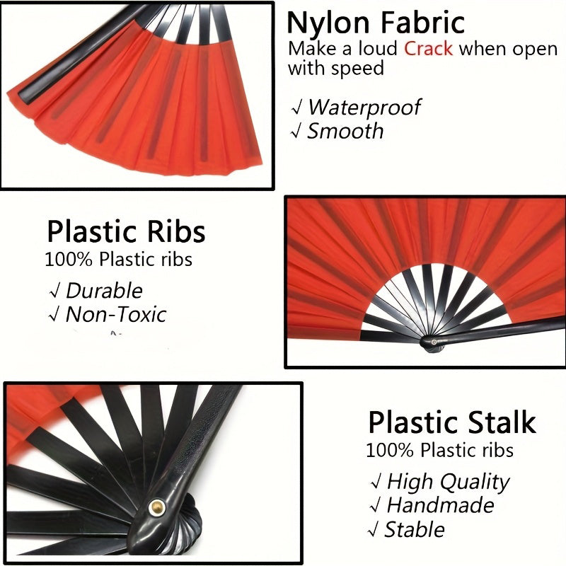 Portable Folding Clacking Fans for Raves and Line Dancing