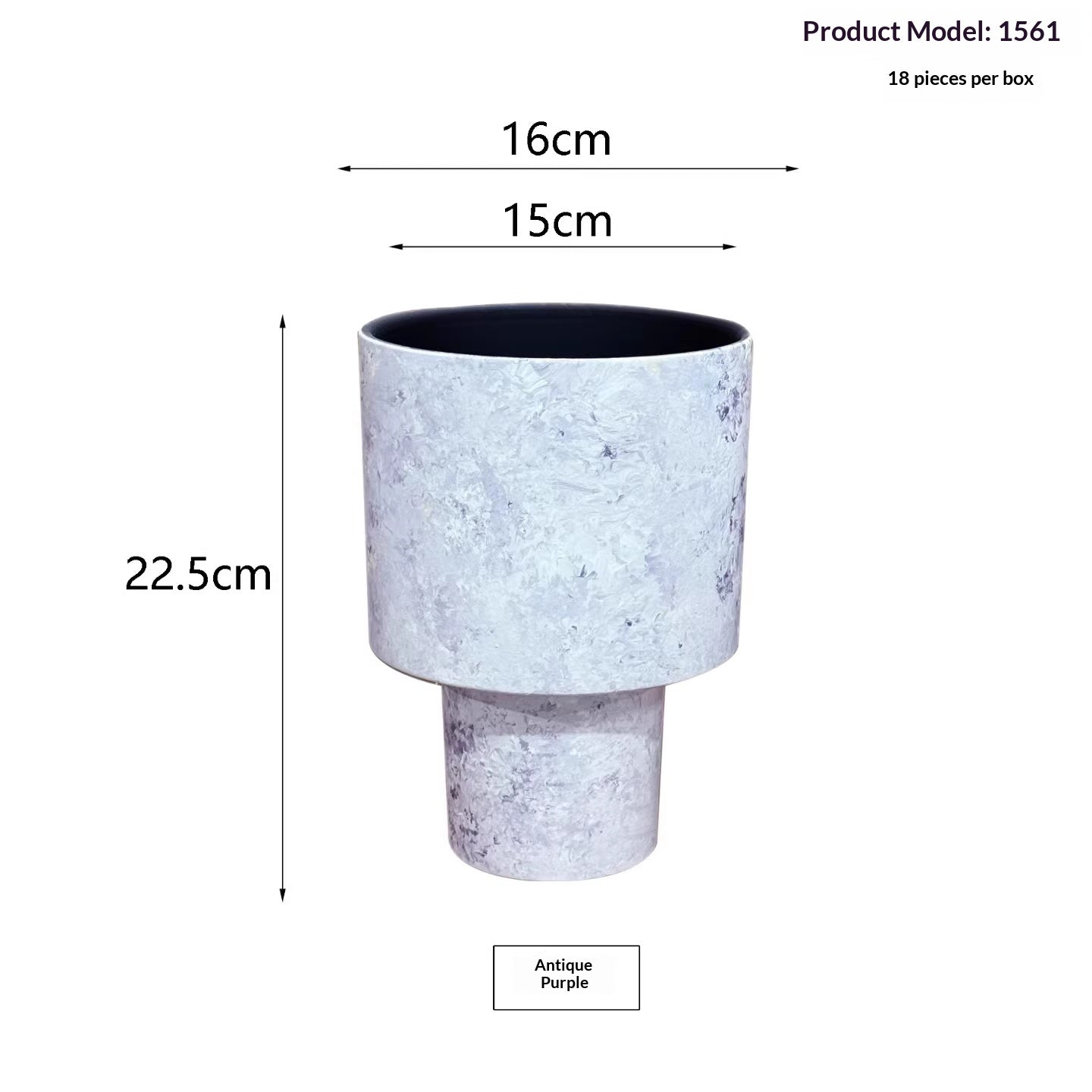 Tall Ceramic Flower Pot for Indoor Decor - Modern Home Garden Planter