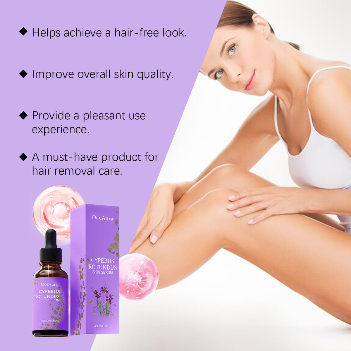 Hair Removal Essence 60ml - Gentle Care Body Treatment