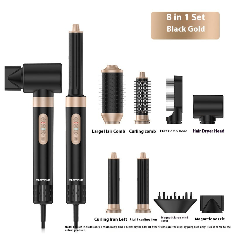 8-in-1 Multifunctional Hair Curler Set - Hair Styling Comb with Hot & Cold Air