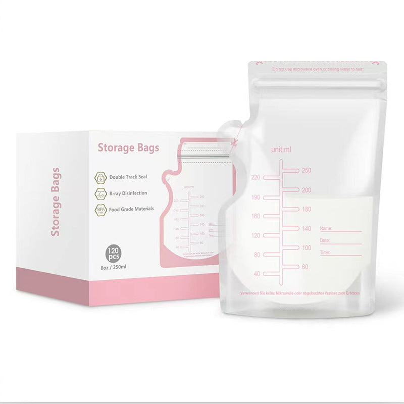 Breast Milk Storage Bags 30 Pieces Food-Grade PET/PE Reusable Safe & Certified