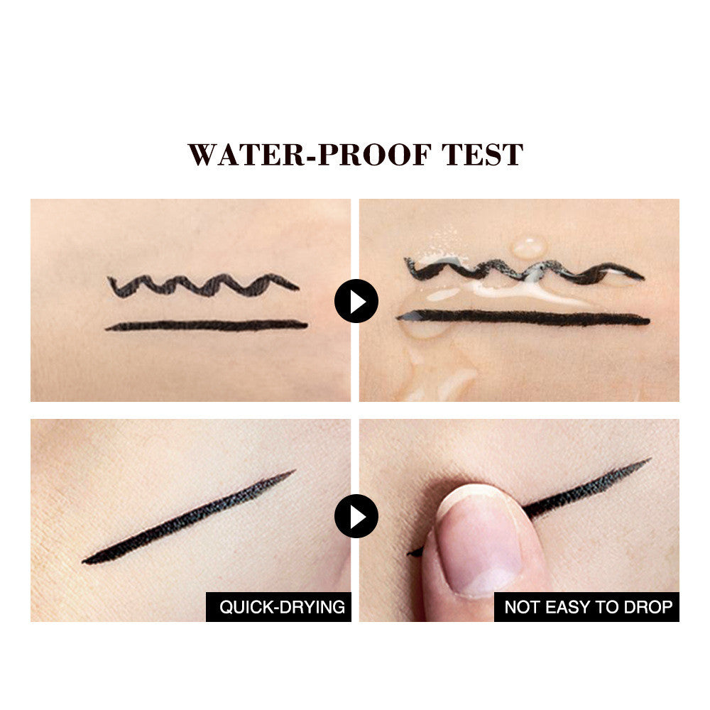 Waterproof Long-Lasting Black Eyeliner - No Smudging, Sweat-Proof Makeup