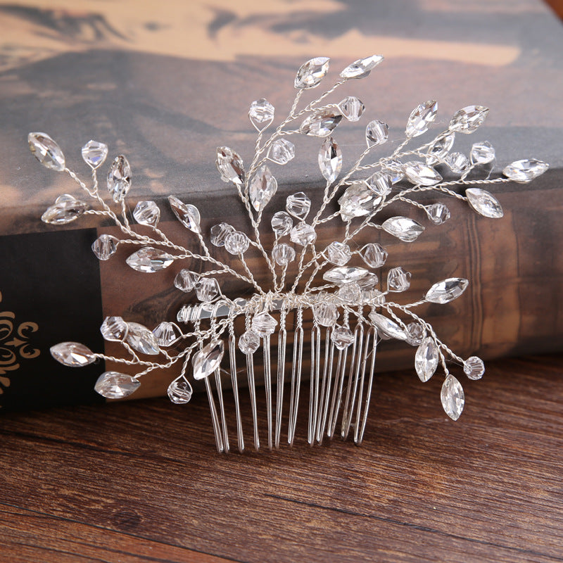 Handmade Glass Crystal Hair Comb