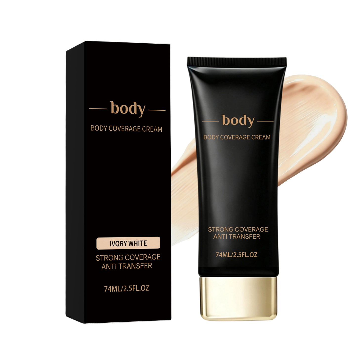 Body Concealer - Natural, Deep Flesh & Ivory Shades, 74ml