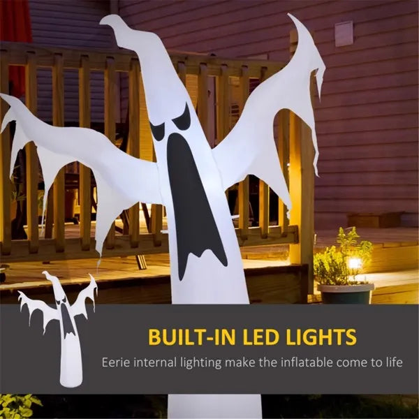 6-Foot Inflatable White Ghost Halloween Decoration