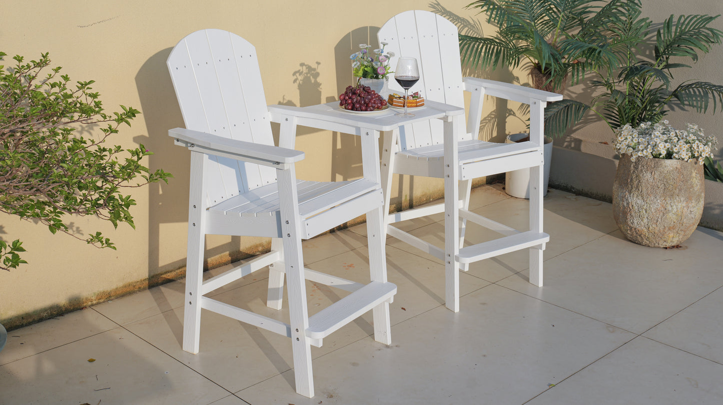 Outdoor Bar Chair Set Perfect For Patio Happy Hour Togethers & Casual