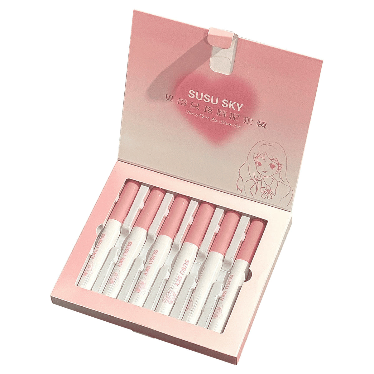 Long-Lasting Betty Girl Lip Mud Lipstick - Easy Color & Skin Tone Improvement