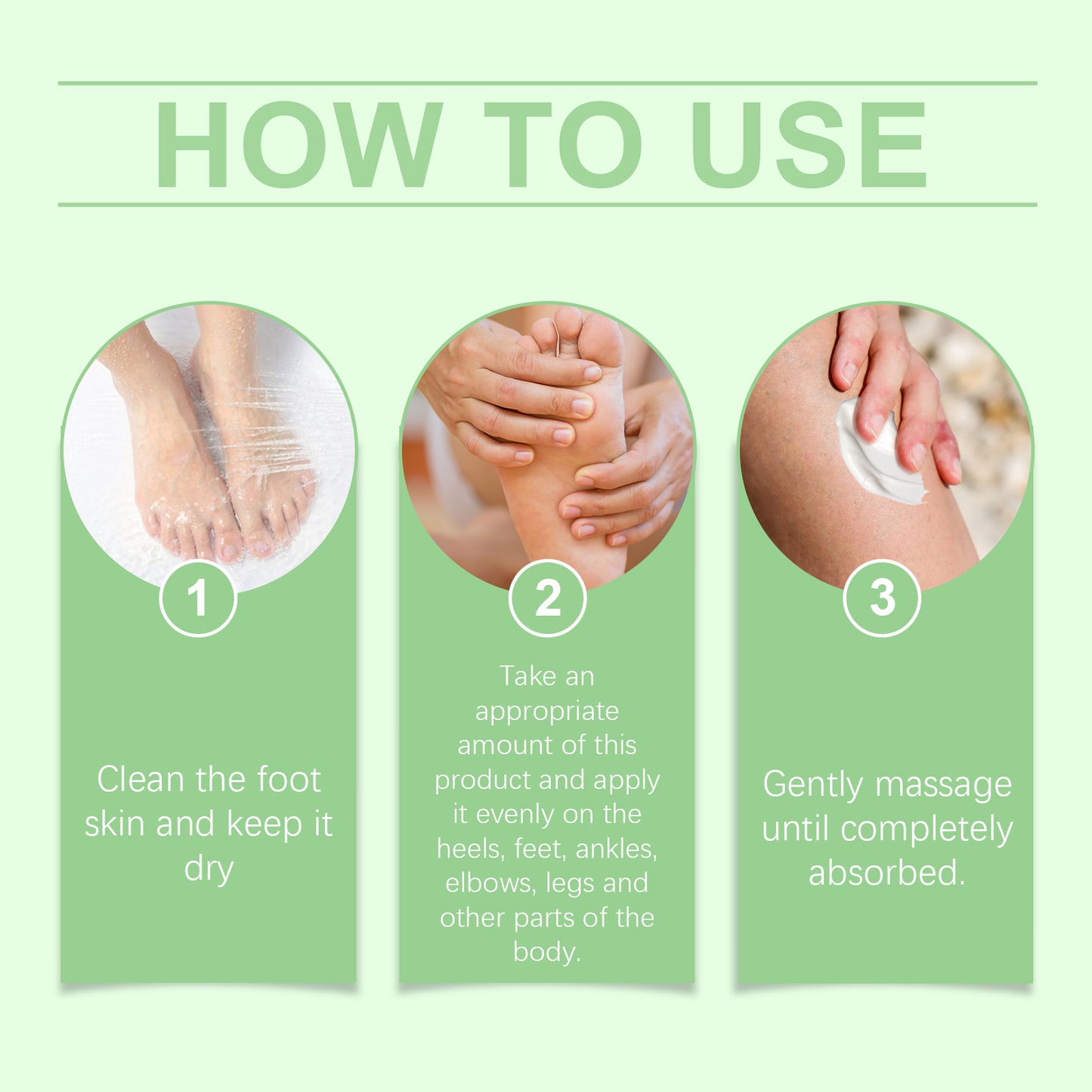Urea Moisturizing Foot Cream for Cracked Heels and Dry Skin