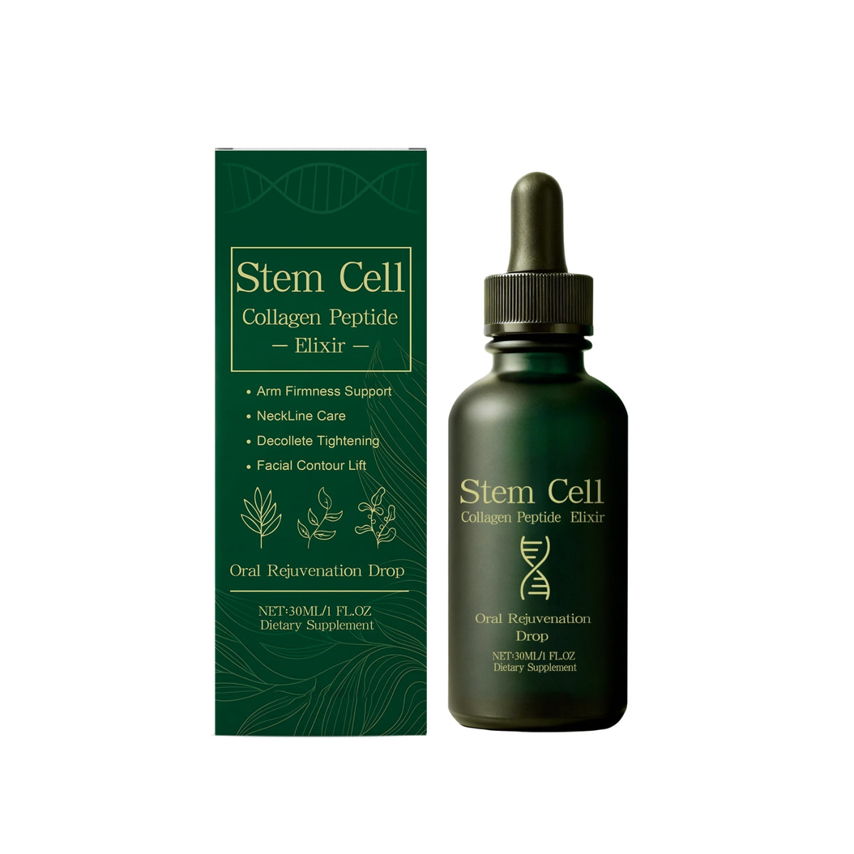 Collagen Oral Drops with Stem Cell Extracts - 30ml Health Supplement
