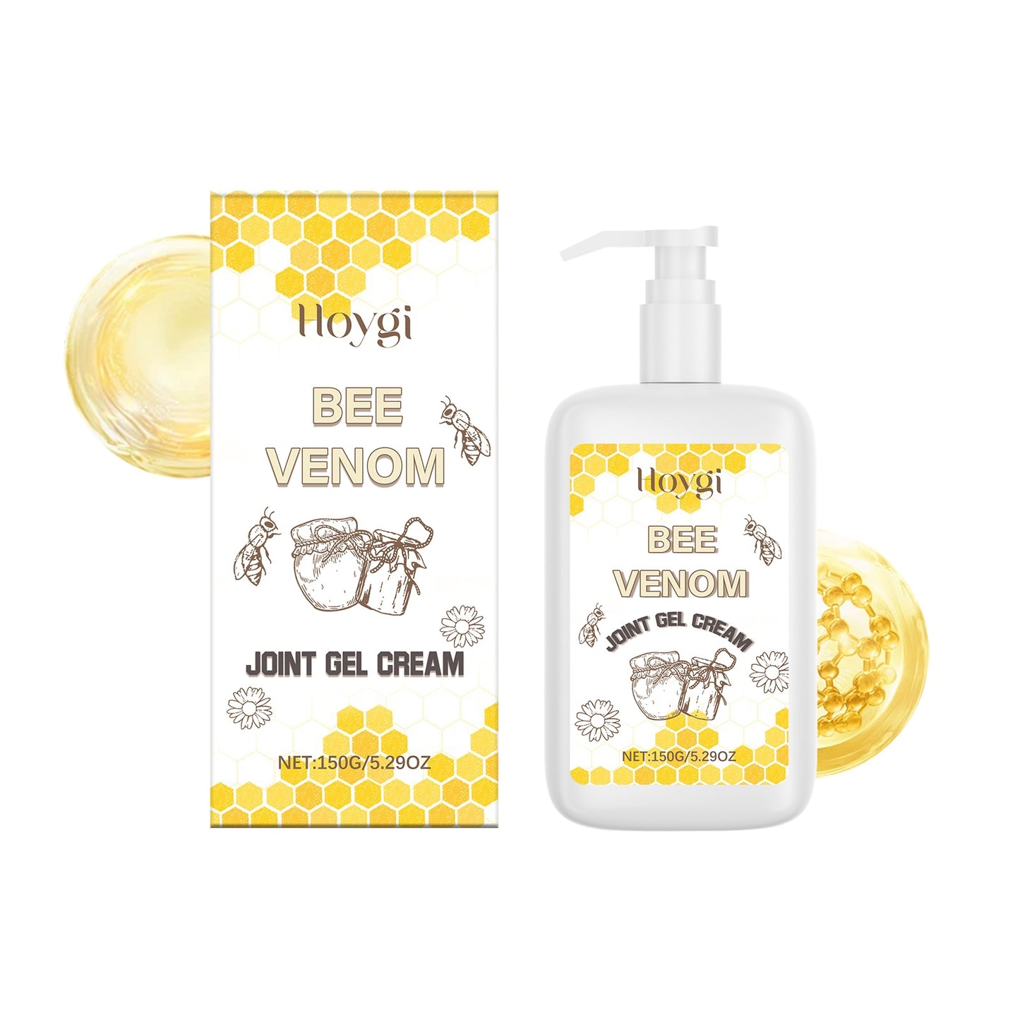 Joint Soothing Gel for Pain Relief - 150g Water Glycerin Bee Venom Honey