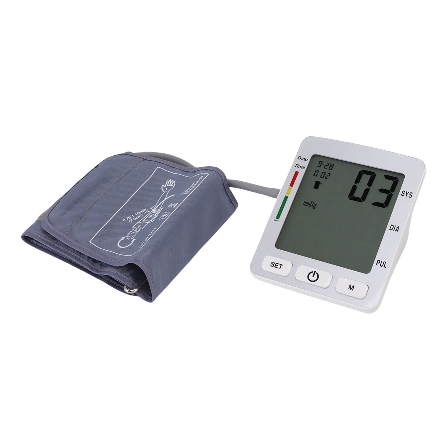 Arm BP Monitor With 8.66 - 14.17in Cuff 4.2in LCD Display 120 Reading