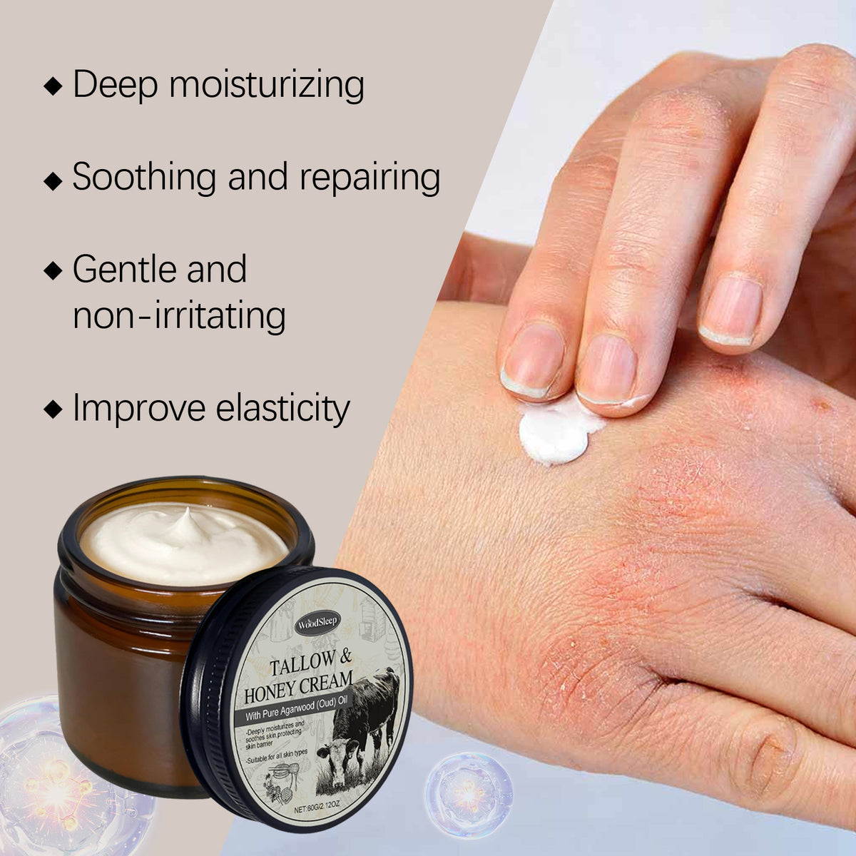 Nourishing Moisturizing Body Skin Relieve Dry Redness Care