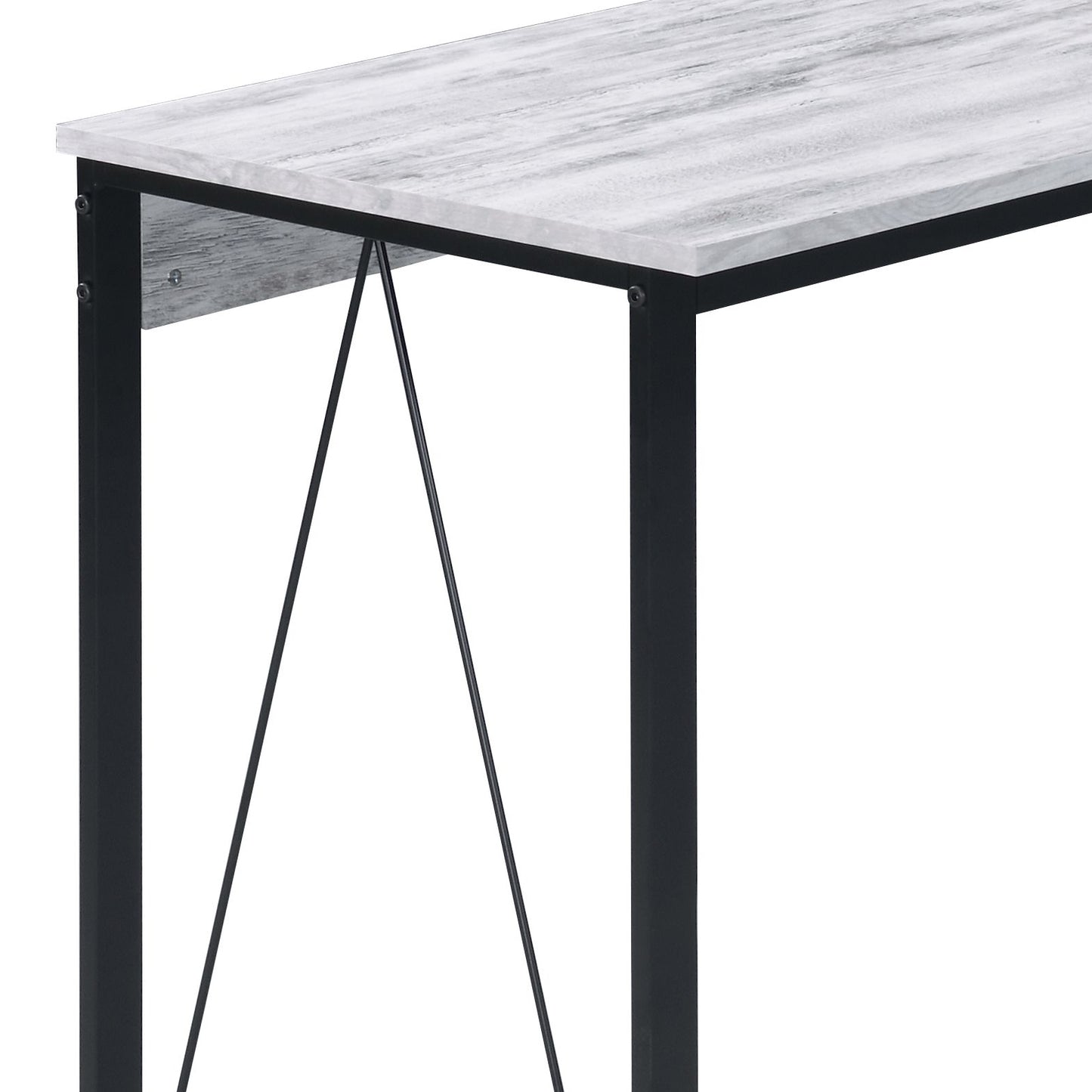 Antique White and Black Finish Writing Desk - Zaidin
