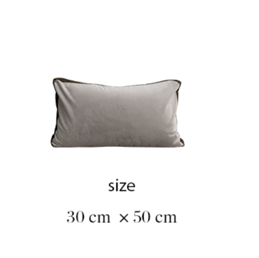 Grey Velvet Pillowcase 45x45cm Nordic Style Cushion Cover Home Decor